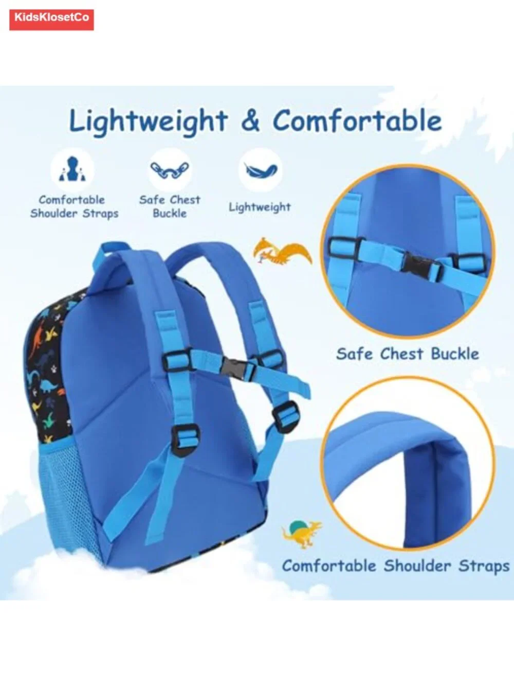 Kids Lightweight Backpack for School, Polyester, Water Resistant, Daypack